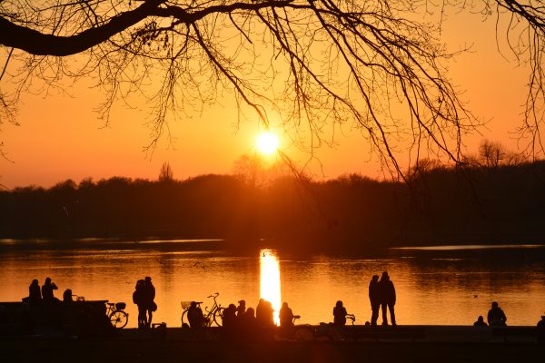 Aasee Sonnenuntergang