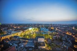 Domplatz blaue Stunde