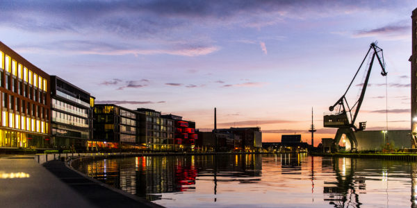 Hafen Sonnenaufgang rosa