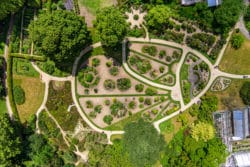 Münster von oben: Botanischer Garten