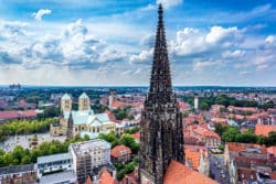 Münster von oben: Lamberti und Dom