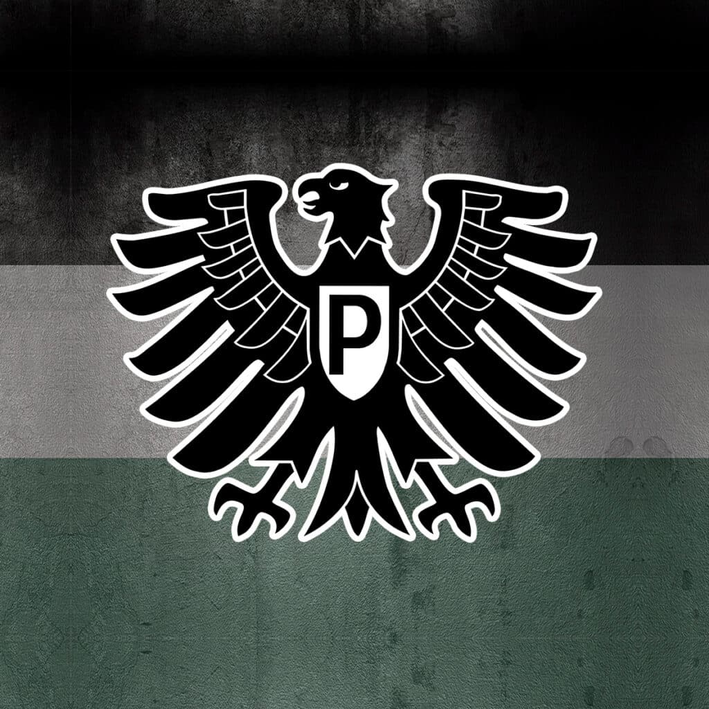 Preußen Münster Logo Wandbild - Vereinswappen mit Adler