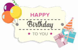 Happy Birthday Motiv für digitalen Geschenkgutschein - feine art Münster